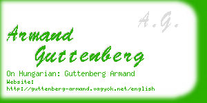 armand guttenberg business card